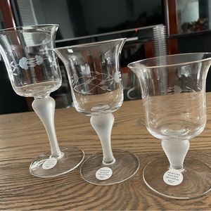 Vintage Princess House HERITAGE™ Stemmed Votive Candle holders EXTREMELY RARE